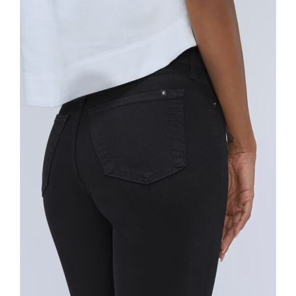 NWT Everlane The Mid-Rise Skinny Stretch Jean In Black Size 28 - Picture 4 of 9